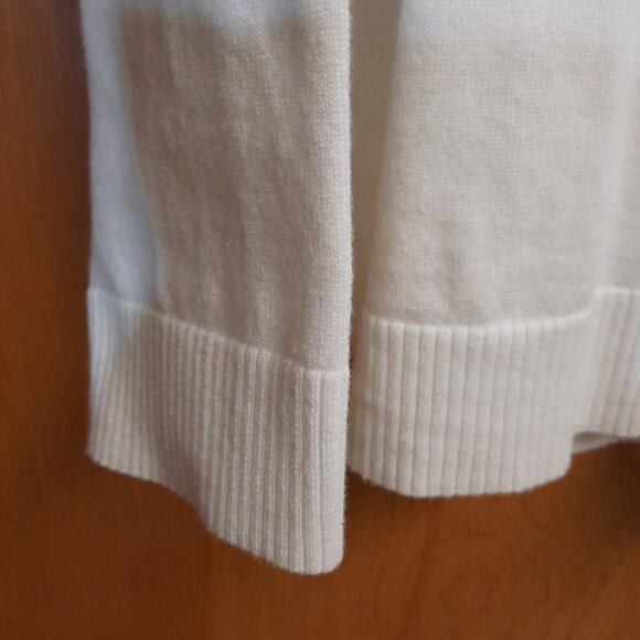 Sweater, Chistopher & Banks White Cardigan, Long Sleeves - Picture 3 of 5
